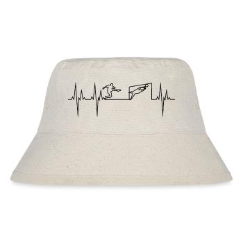 Football électrocardiogramme ECG - Bob recyclé Stanley/Stella - blanc naturel - Devant
