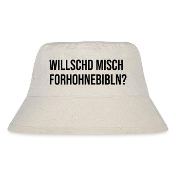 Erzgebirge Sachsen Mundart forhohnebibln - Stanley/Stella recycelter Bucket Hat - Naturweiß - Vorne