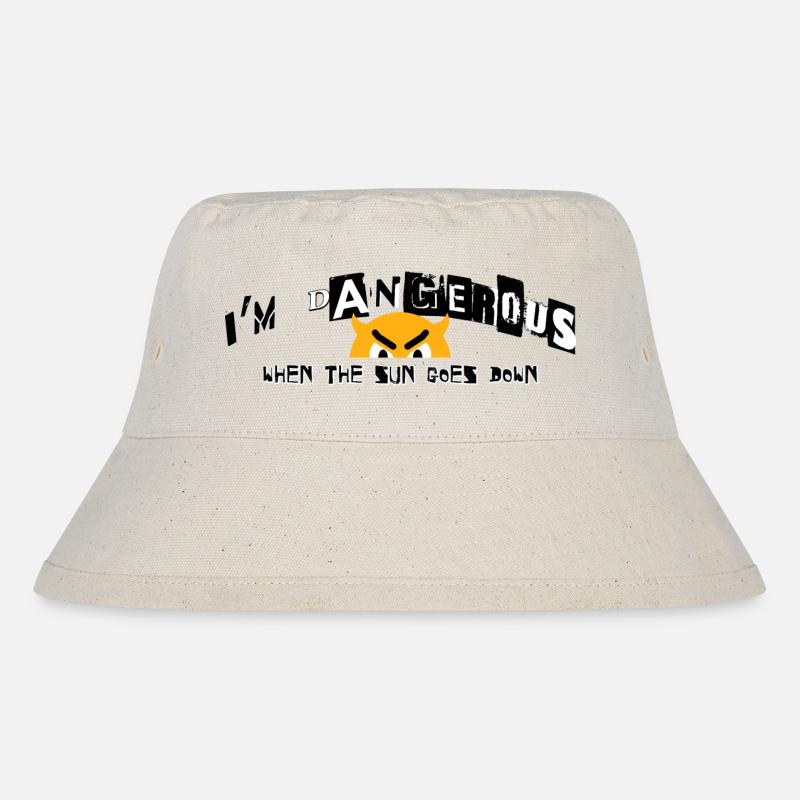 Wenn die Sonne untergeht - Stanley/Stella recycelter Bucket Hat - Naturweiß