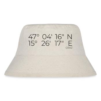 coordinates Graz, Austria - Stanley/Stella Recycled Bucket Hat - natural - Front