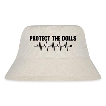 Protect_the_Dolls_herzschlag - Stanley/Stella recycelter Bucket Hat - Naturweiß - Vorne