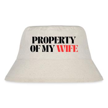 property of my wife - Stanley/Stella Recycled Bucket Hat - natural - Front