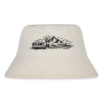 Camping Car Landscape - Stanley/Stella Recycled Bucket Hat - natural - Front