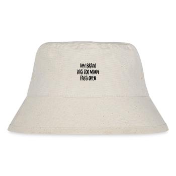 Mein Gehirn hat zu viele Tabs geöffnet - Stanley/Stella recycelter Bucket Hat - Naturweiß - Hinten