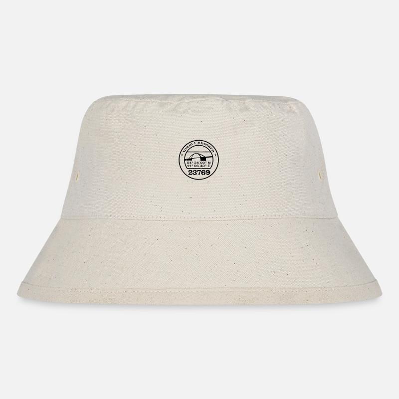 Fehmarnstempel Vector - Stanley/Stella recycelter Bucket Hat - Naturweiß