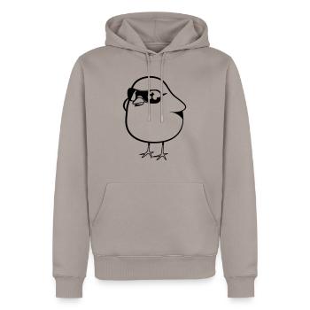küken süss symbol - Männer Premium Bio Hoodie - Taupe - Vorne - Nico (187cm)