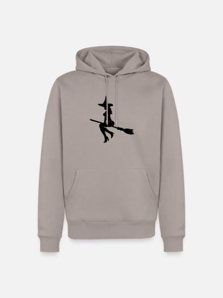 sexy witch - Männer Premium Bio Hoodie - Taupe