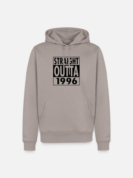 Straight Outta 1996 - Männer Premium Bio Hoodie - Taupe