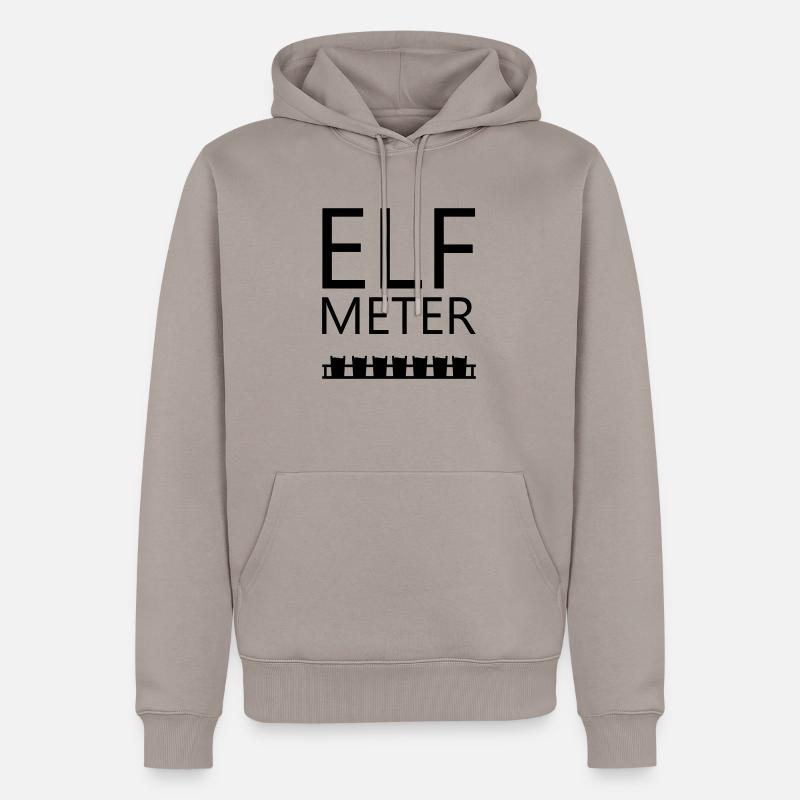 Elf Meter Bier - Männer Premium Bio Hoodie - Taupe