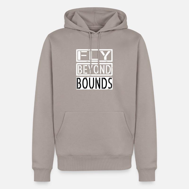 present birthday present imaginative minds - Männer Premium Bio Hoodie - Taupe