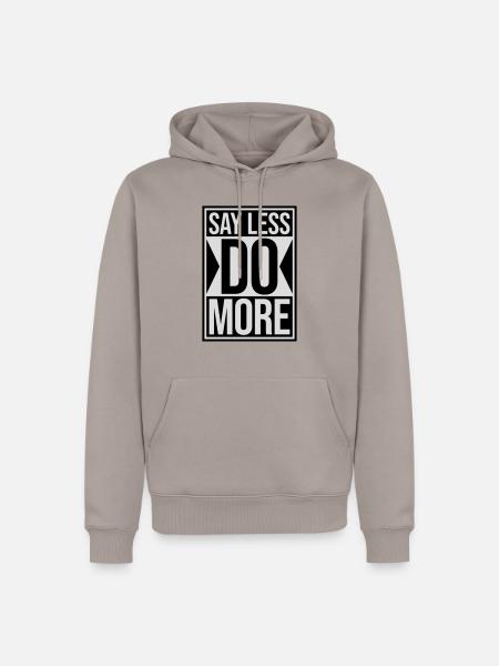 say less do more - Men’s Premium Organic Hoodie - taupe
