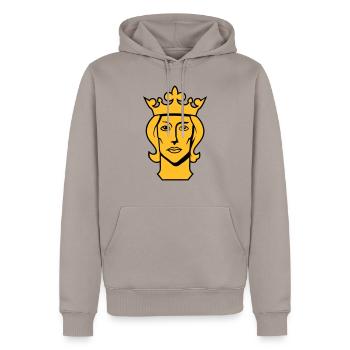 stockholm kopf des schwedischen königs erik 9 schw - Männer Premium Bio Hoodie - Taupe - Vorne - Nico (187cm)