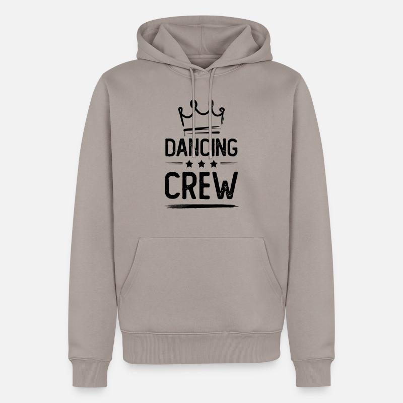 Équipe de danse - Sweat à capuche Premium bio Homme - taupe