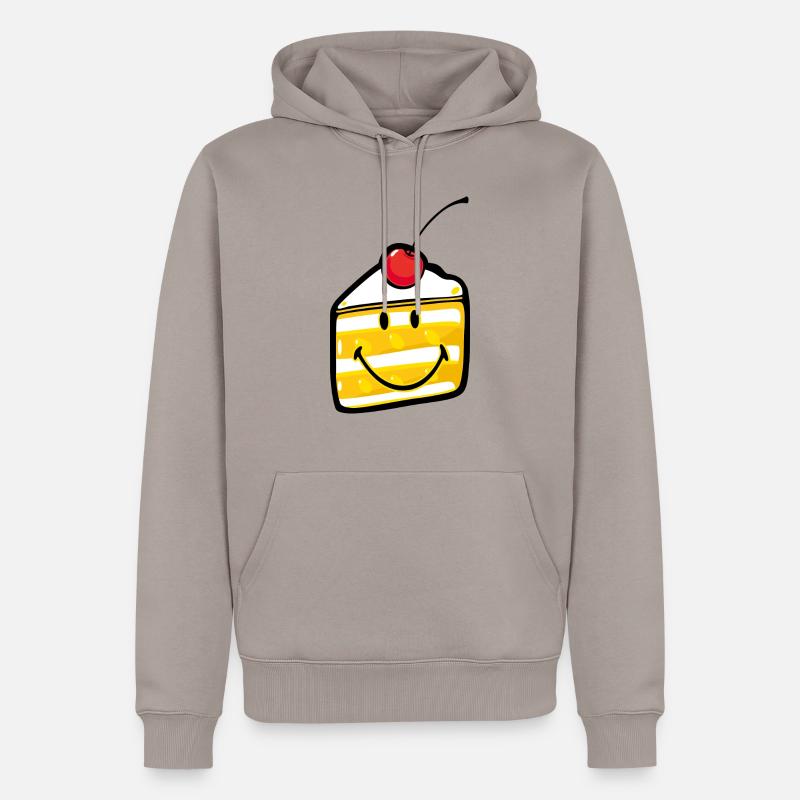 Smiley Cake - Ekologisk premiumluvtröja herr - brungrå
