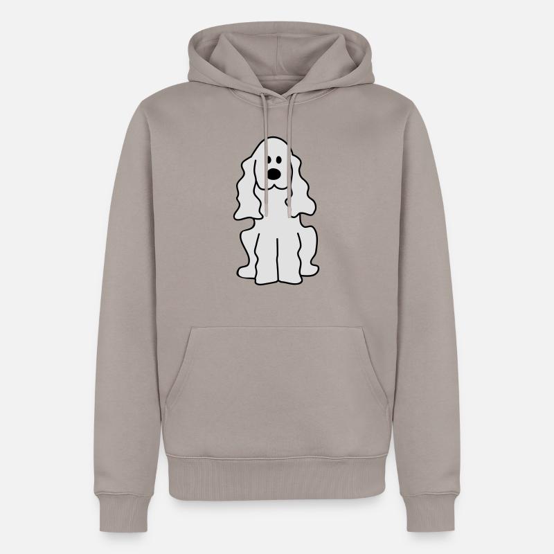 Cocker Spaniel - Männer Premium Bio Hoodie - Taupe