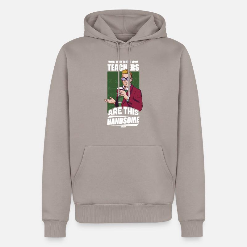 Mathématiques - Sweat à capuche Premium bio Homme - taupe