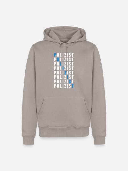 Polizist - Männer Premium Bio Hoodie - Taupe