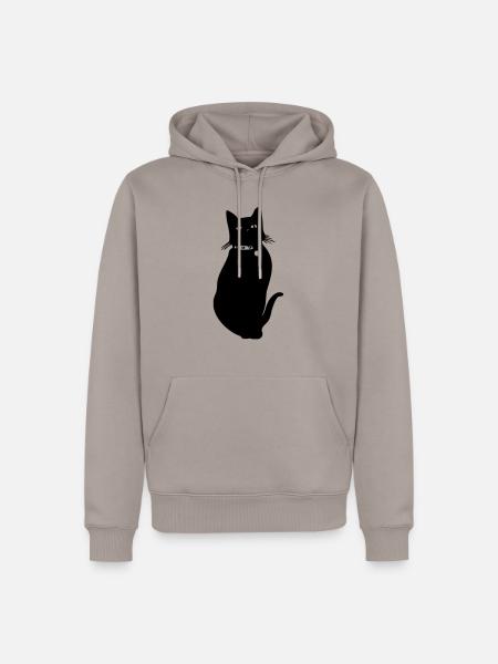 KATZE - Männer Premium Bio Hoodie - Taupe
