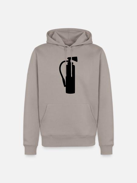 Feuerlöscher - Männer Premium Bio Hoodie - Taupe