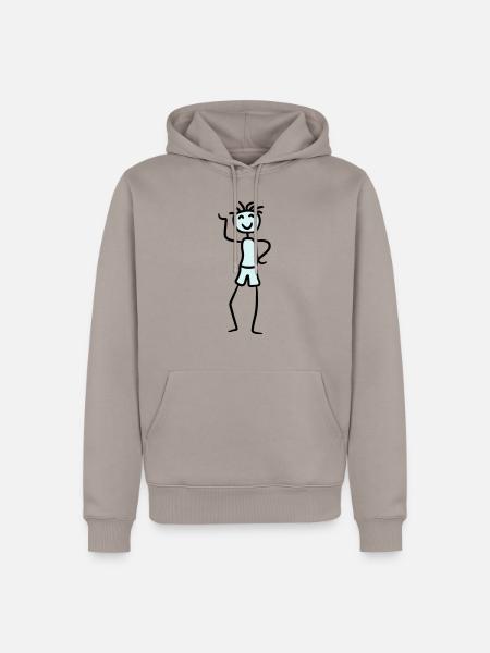 Happy cool boy - Men’s Premium Organic Hoodie - taupe
