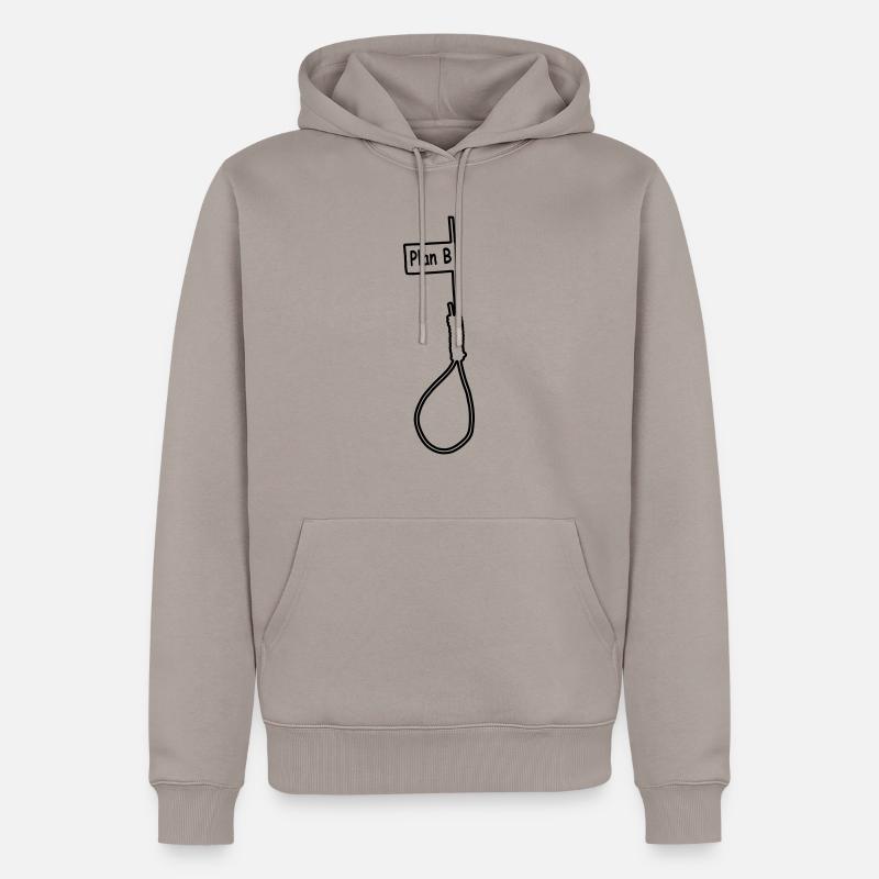 Plan B - Männer Premium Bio Hoodie - Taupe