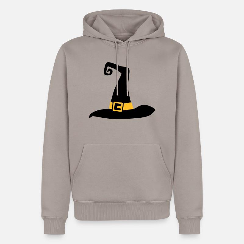 Hut - Männer Premium Bio Hoodie - Taupe