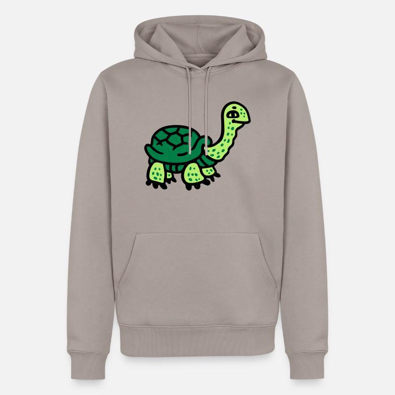 Tortue 3 - Sweat à capuche Premium bio Homme - taupe