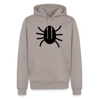 Insekt - Männer Premium Bio Hoodie - Taupe - Vorne - Nico (187cm)