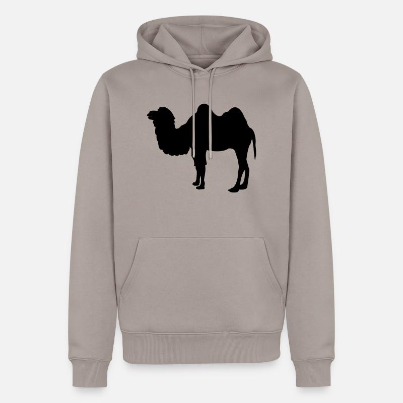 kamel - Männer Premium Bio Hoodie - Taupe