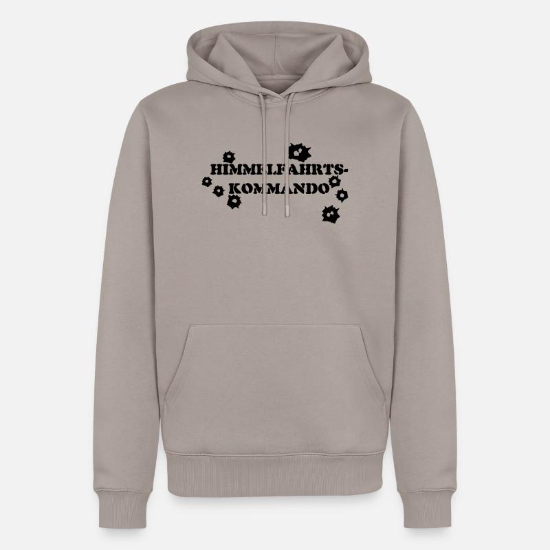HIMMELFAHRTSKOMMANDO - Männer Premium Bio Hoodie - Taupe