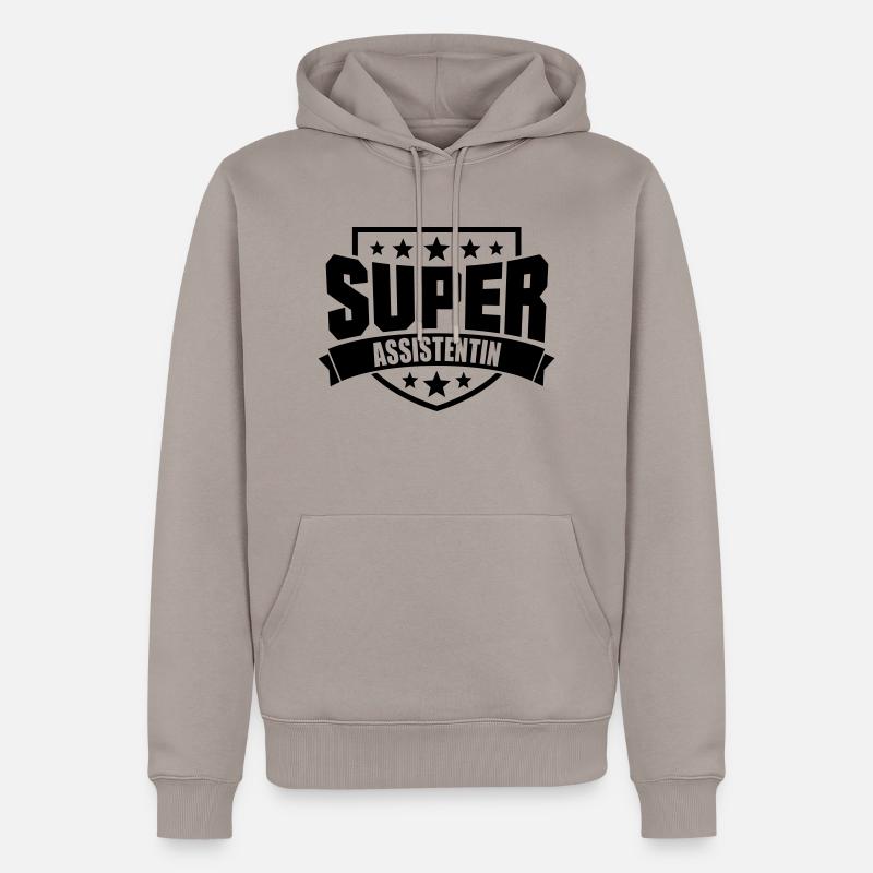 Super Assistentin - Männer Premium Bio Hoodie - Taupe