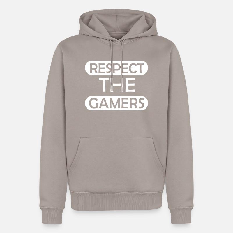 Game Gaming PC - Männer Premium Bio Hoodie - Taupe