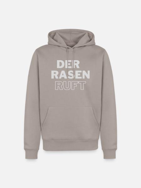 der rasen ruft - Männer Premium Bio Hoodie - Taupe