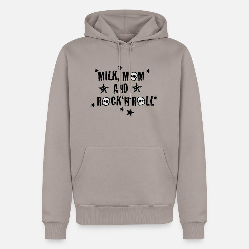 maman de lait Trash - Sweat à capuche Premium bio Homme - taupe