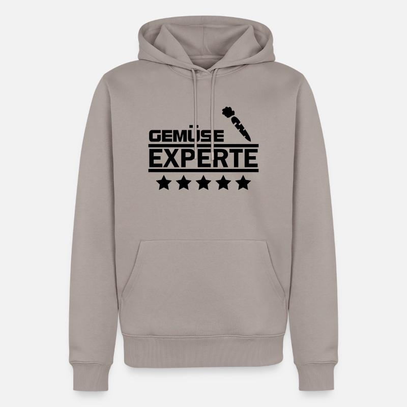 gemüse experte - Männer Premium Bio Hoodie - Taupe