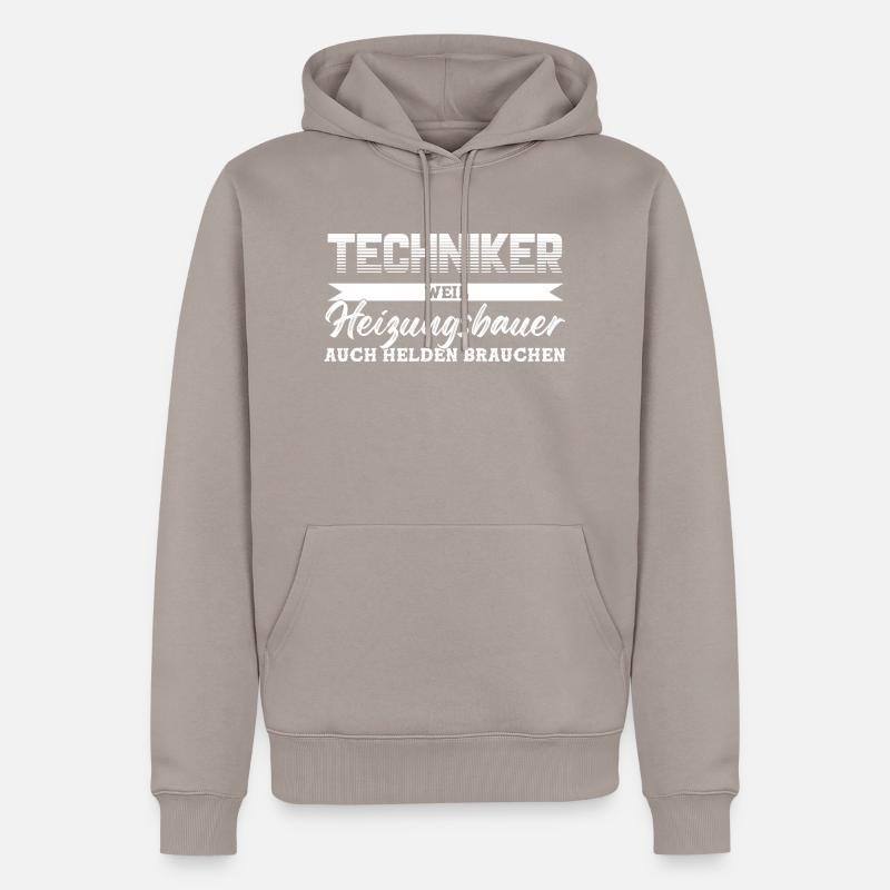 Techniker Beruf Technik Geschenk - Männer Premium Bio Hoodie - Taupe