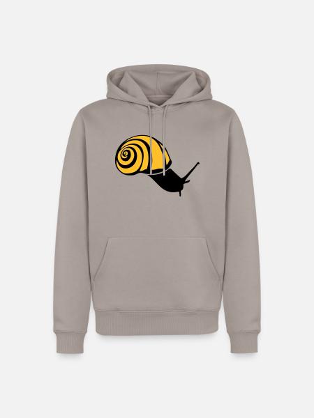 snail snail snail schnecke lumaca2 - Men’s Premium Organic Hoodie - taupe