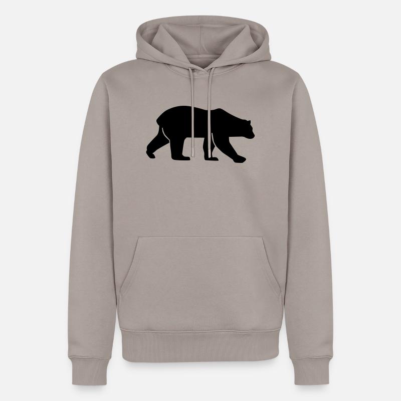 Eisbär - Männer Premium Bio Hoodie - Taupe