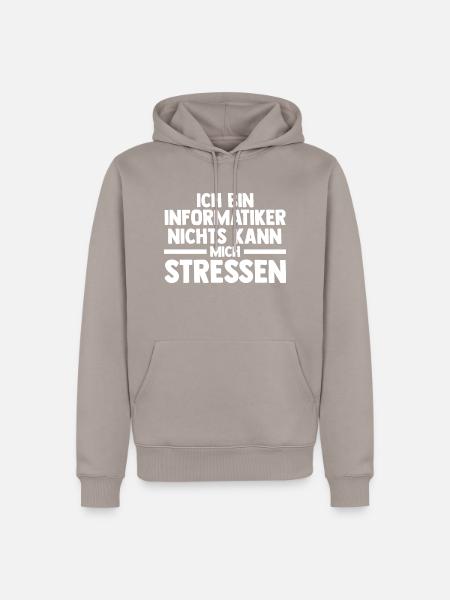 IT Fachmann Informatik Programmierer Informatiker - Männer Premium Bio Hoodie - Taupe