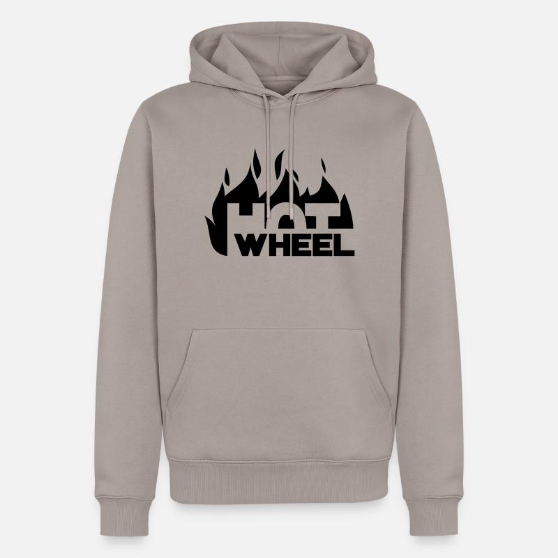 hot_wheel - Männer Premium Bio Hoodie - Taupe