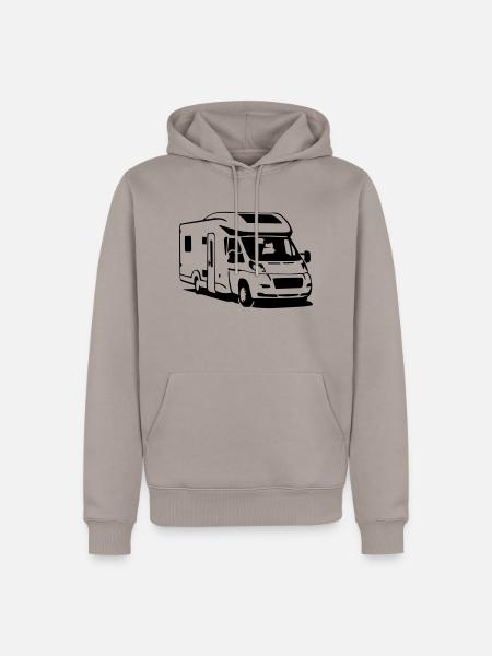 Camper Wohnmobil (1 color) - Männer Premium Bio Hoodie - Taupe