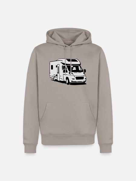 Camper Wohnmobil (2 color) - Männer Premium Bio Hoodie - Taupe