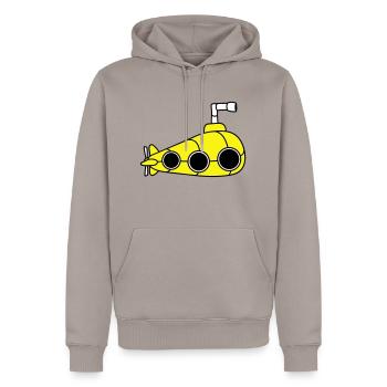 U-Boot Unterseeboot Tauchgang Tauchboot Kapitän - Männer Premium Bio Hoodie - Taupe - Vorne - Nico (187cm)