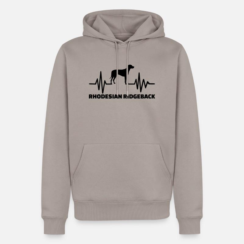 Rhodesian Ridgeback - Männer Premium Bio Hoodie - Taupe