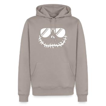Pumpkin Sunglasses Baby Kids Halloween Costume - Men’s Premium Organic Hoodie - taupe - Front - Nico (187cm)