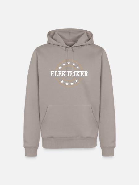 Elektriker Beruf - Männer Premium Bio Hoodie - Taupe
