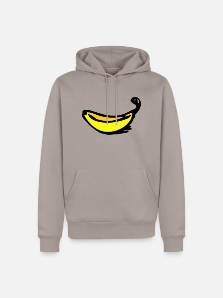Banana - Men’s Premium Organic Hoodie - taupe