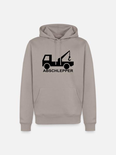 abschlepper - Männer Premium Bio Hoodie - Taupe