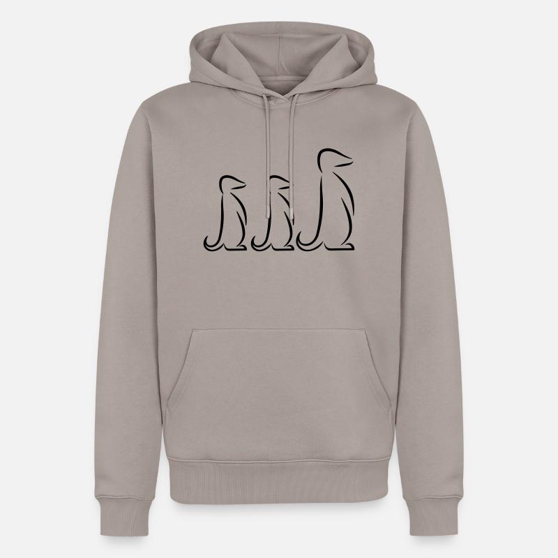 Erdmännchen - Männer Premium Bio Hoodie - Taupe