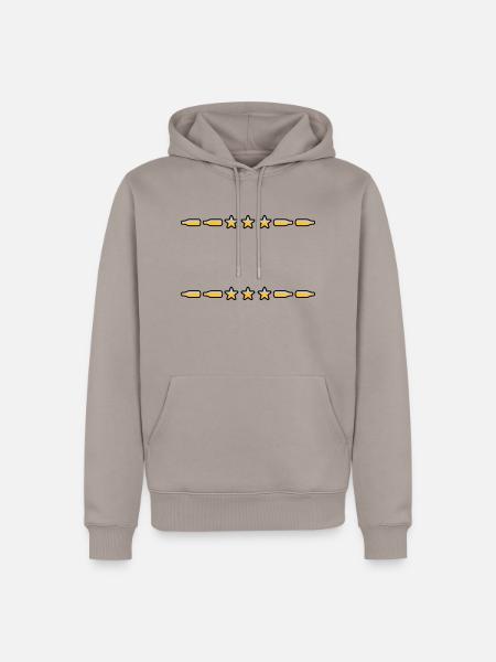 Text Frame Beer Bottles - Men’s Premium Organic Hoodie - taupe